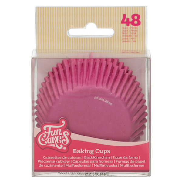 Cupcakes Backförmchen 48 Stück - Pink - FunCakes